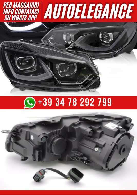 💕FARI FULL LED NERI per VW GOLF 6 08-13💕