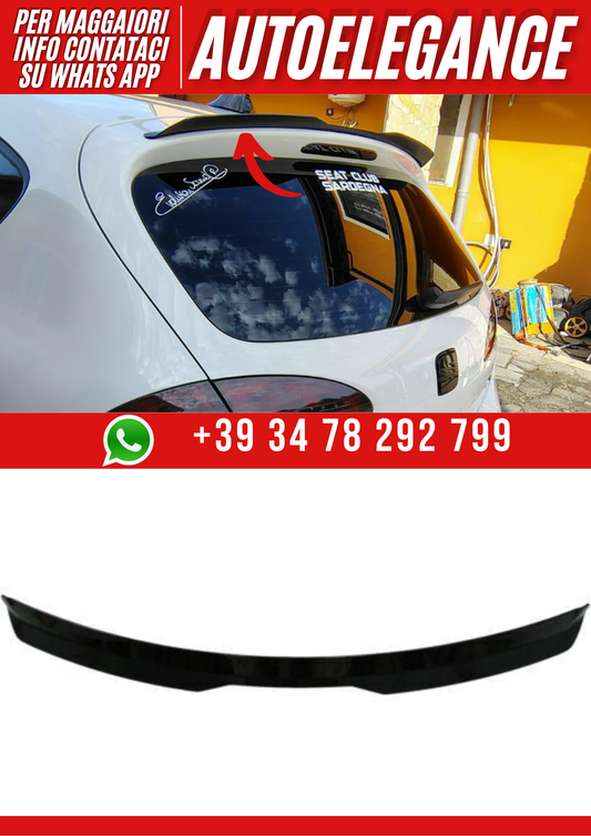 💕Spoiler ala aggiuntiva per seat leon 1P nero lucido  💕