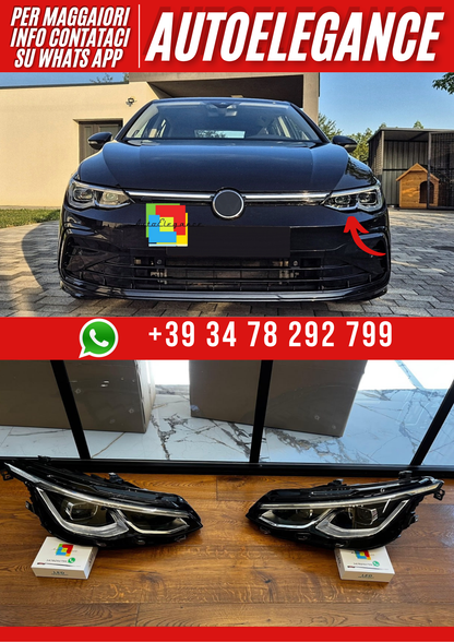 💕FARI ANTERIORI GOLF 8 HATCHBACK 2020+ FULL LED DINAMICI - KITT HLVWG8 💕