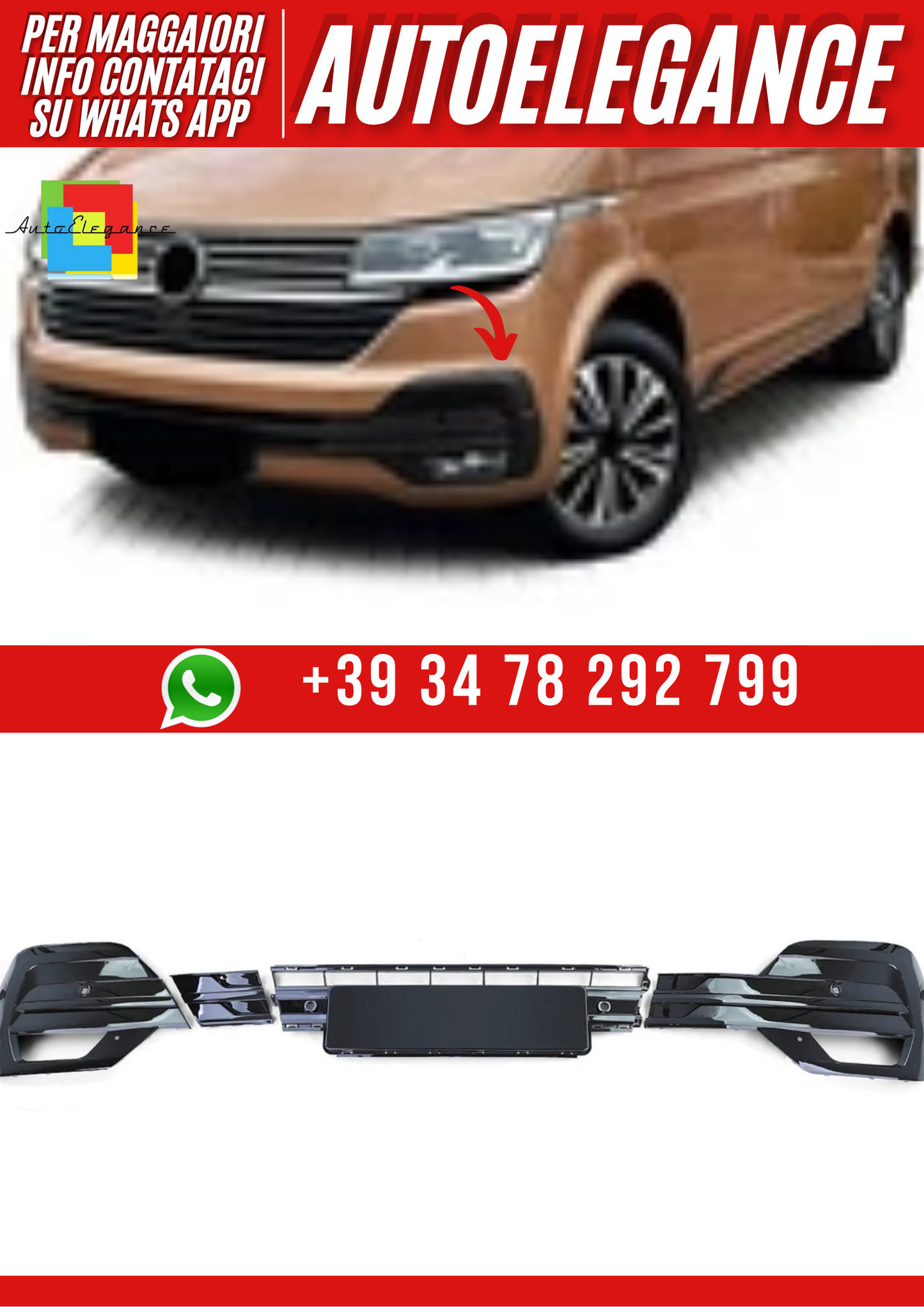 💕Nébbia coperture nere lucide per VW T6.1 Bus Transporter dal 19 💕