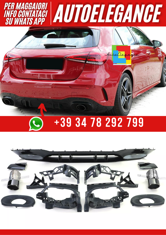 💕Diffusore posteriore Sport Mercedes Classe A W177 da 18💕