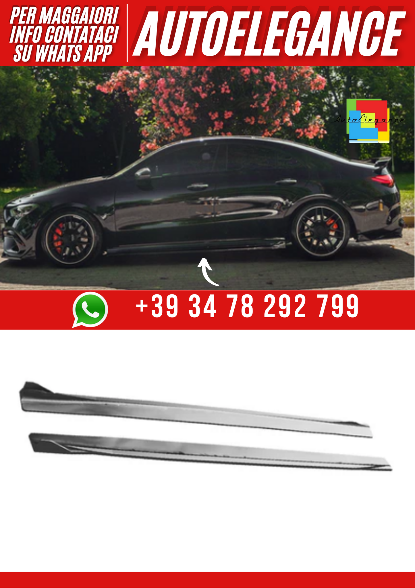 💕Sotto  minigonne  adatto  per  MERCEDES CLA35/CLA45 C118 2019-2023💕