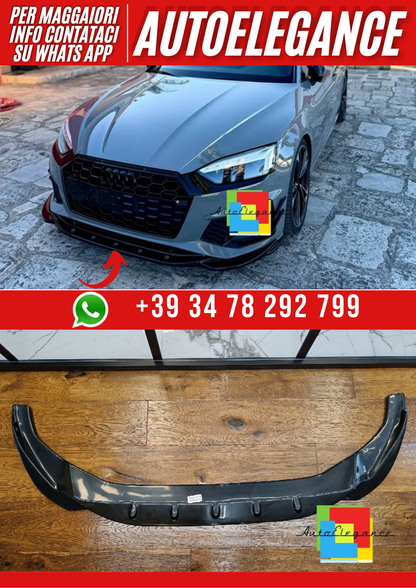 💕ART. 1904 SPLITTER A5 F5 2019+ SLINE S5 LIFT NERO LUCIDO💕