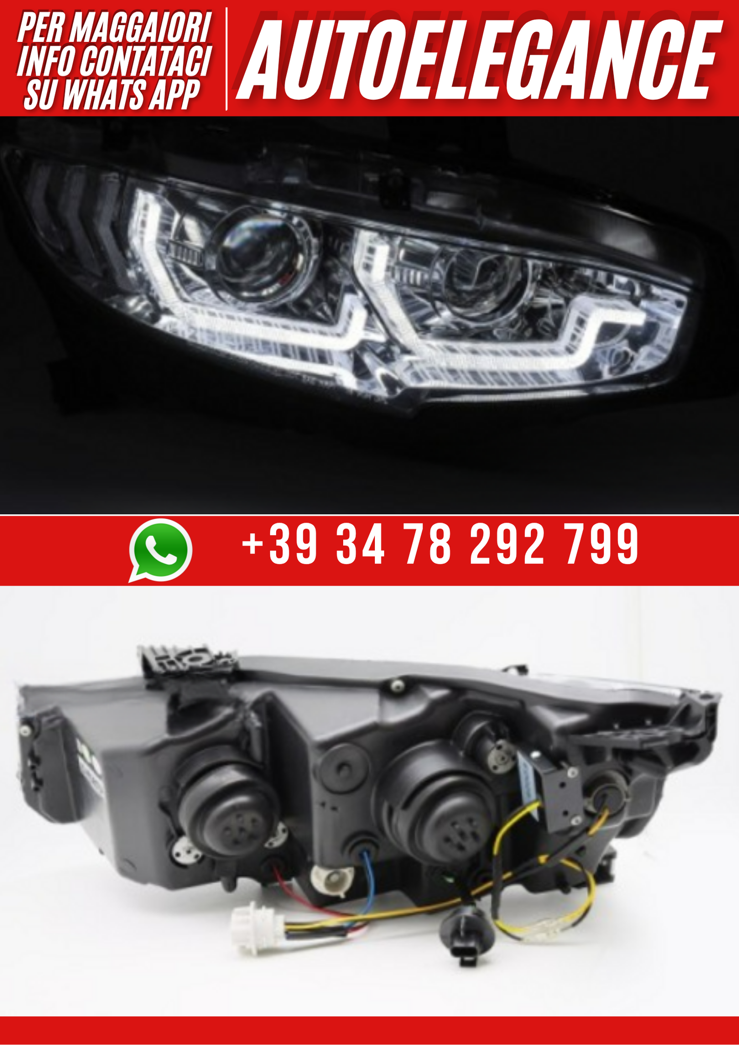 💕FARI A LED CROMATI DRL SEQ per HONDA CIVIC X 16-21💕