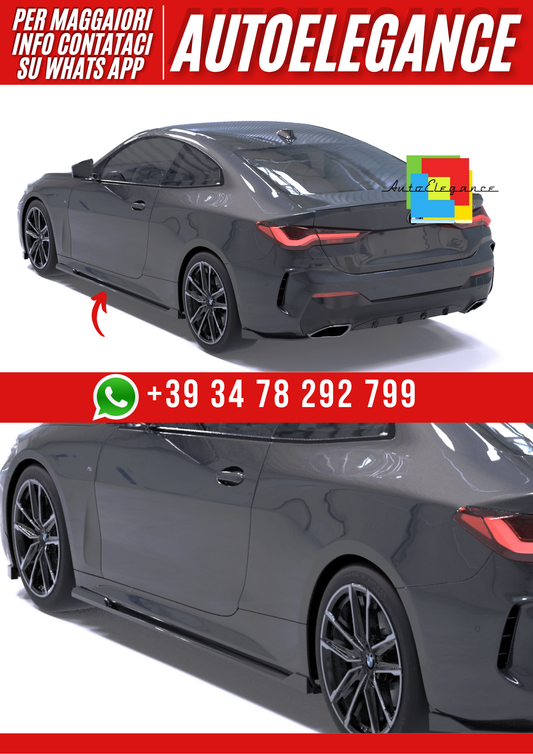 💕Sotto minigonne  adatto per BMW 4 Series Coupé (G22:G23) M-Pack (2020–2024)💕