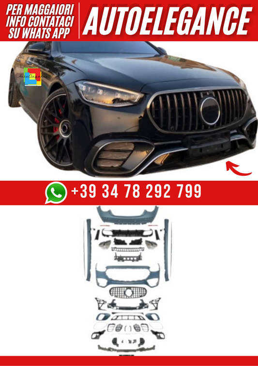 💕Bodykit compatibile con Mercedes Classe  S W223💕