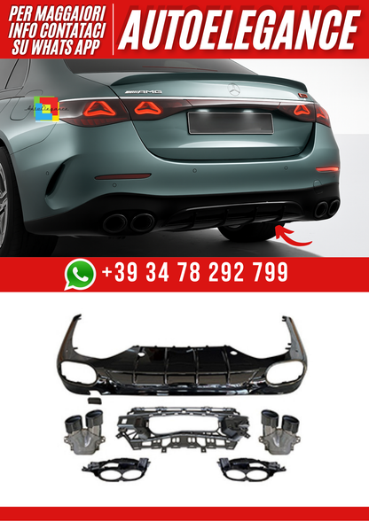 💕Diffusore posteriore compatibile con Mercedes Classe E W214💕