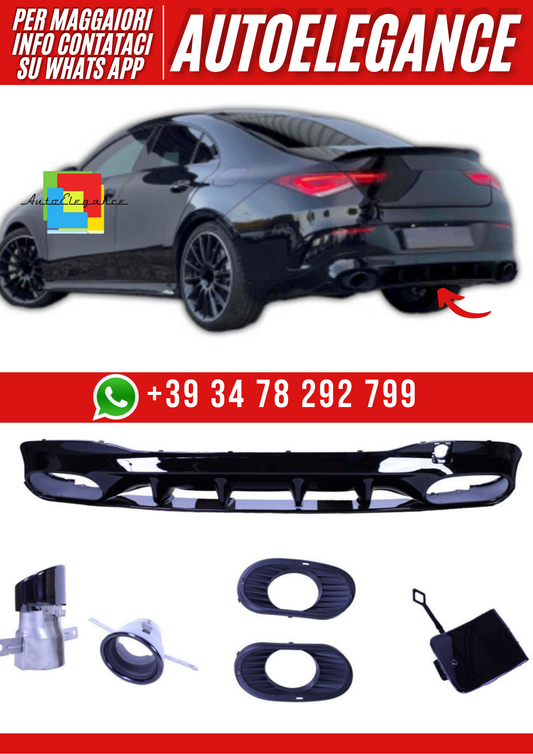 💕Diffusore compatibile con Mercedes CLA C118 X118 W118 AMG line💕