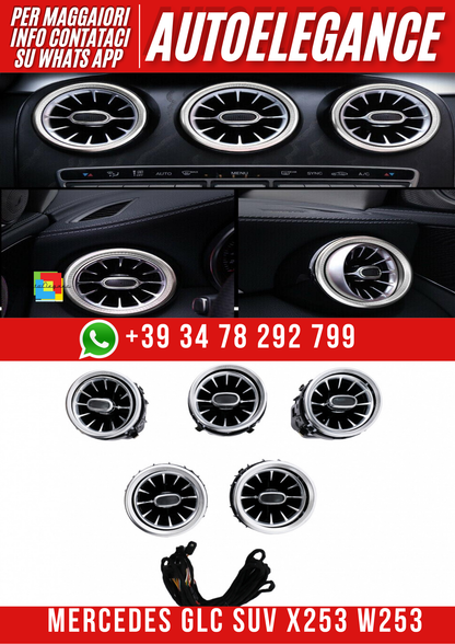 💕Griglie di sfiato AC laterali posteriori adatte per Mercedes GLC SUV X253  💕