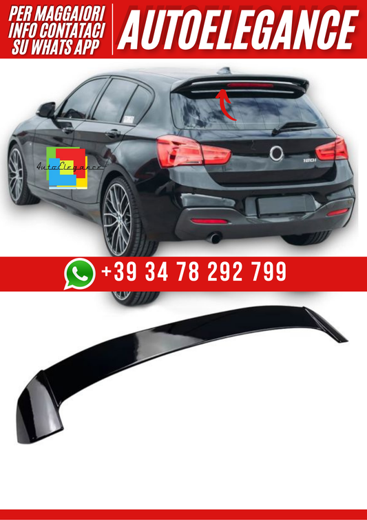 💕 Spoiler posteriore per BMW Serie 1 F20 e F21 (2011-2019) nero lucido💕