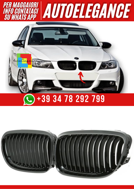 💕 GRIGLIA SPORTIVA 08+ GLOSS NERO BMW E90 E91💕