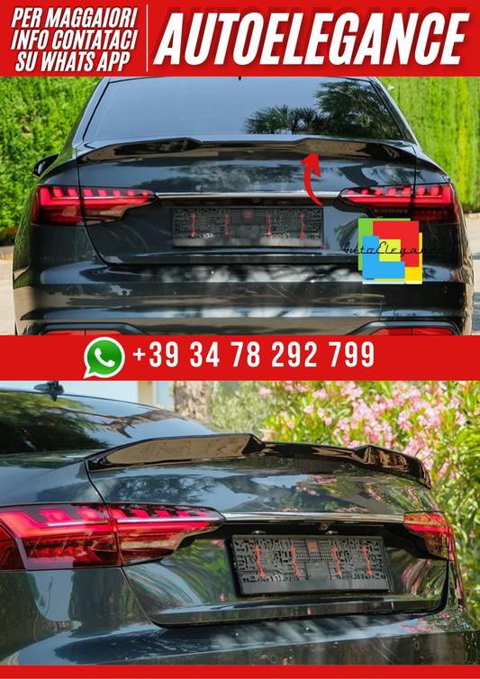 💕SP20-00 Spoiler Audi A4 B9 FL 2019  Spoiler A Plus Std. Line V1 nero lucido💕