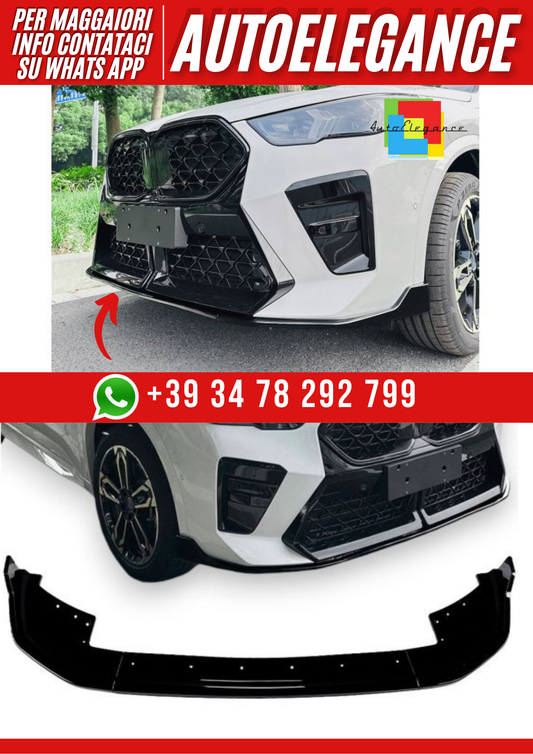 💕Splitter anteriore adatto per BMW X1 U11 dal 10/2022 M-Sport💕