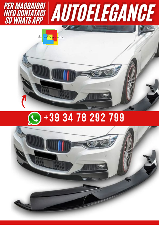 💕Splitter anteriore adatto per BMW Serie 3 F30 F31 con pacchetto M-Sport💕