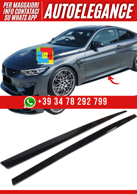 💕Sotto Minigonne laterali adatte per BMW Serie 3 F80 M3 e Serie 4 F82 F83 M4💕