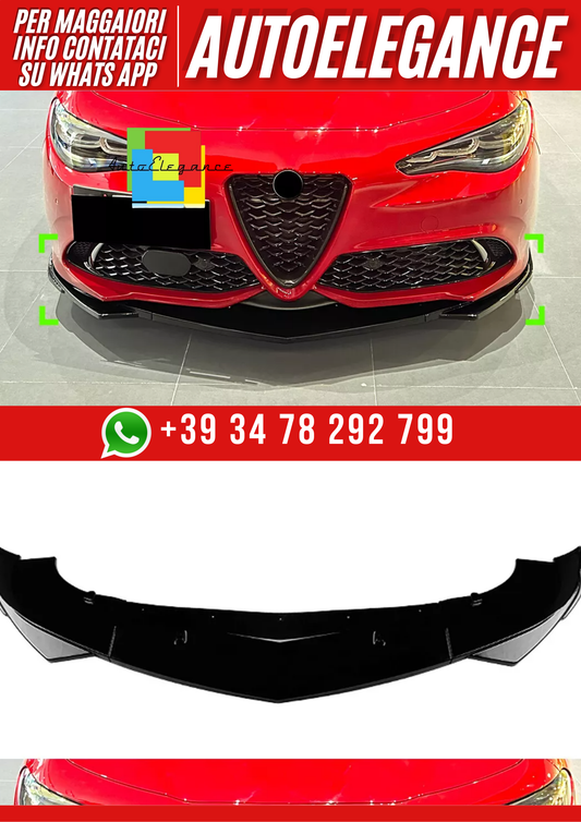 💕Spoiler paraurtianteriore R per Alfa Romeo Giulia 2015-2024💕