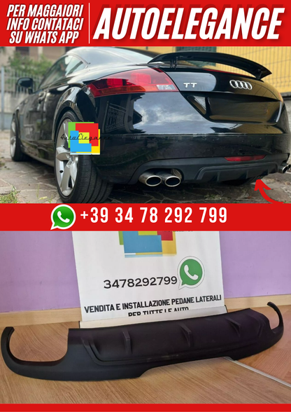💕0724 DIFFUSORE SOTTO PARAURTI POSTERIORE AUDI TT 8J 2006-2014💕