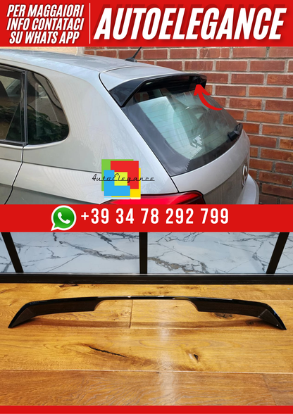 💕ART.2070 SPOILER VW POLO AW1 STANDARD NERO LUCIDO💕
