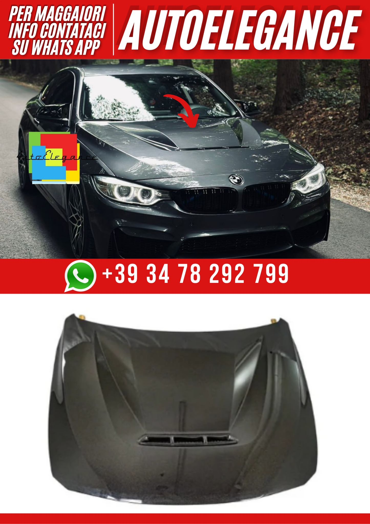💕ART.2270 COFANO BMW SERIE 4 F32 F33 F36💕