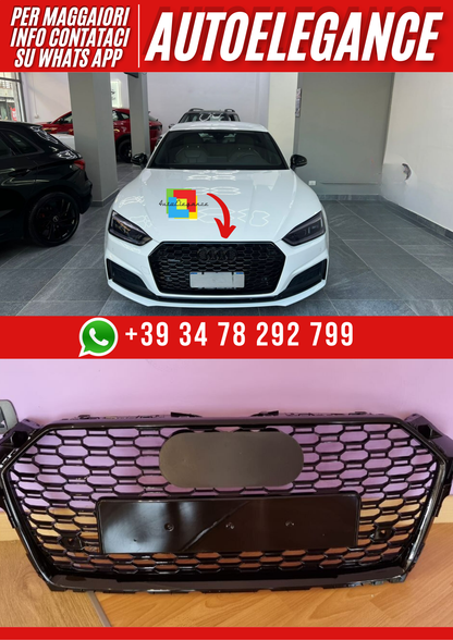 💕ART. 0591 GRIGLIA A5 F5 2016-2019 LOOK RS5 NERA💕
