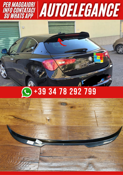 💕ART. 1850 SPOILER  ALFA ROMEO  GIULIETTA 2010-2020 NERO LUCIDO💕