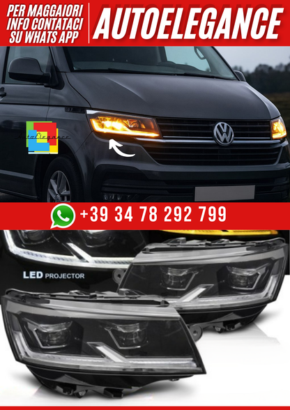 💕FARI A LED NERO DRL adatto a VW T6.1 20-24💕