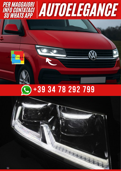 💕FARI A LED NERO DRL adatto a VW T6.1 20-24💕