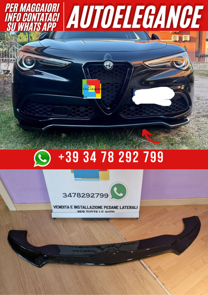 ART. 0233 SPLITTER STELVIO 2016+ NERO LUCIDO