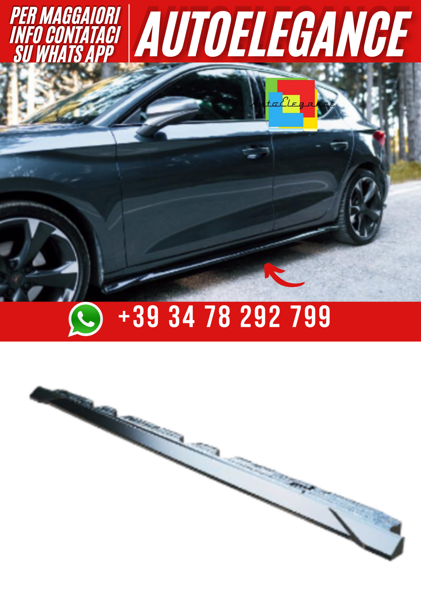 ART.2375  SOTTO MINIGONNE CUPRA LEON MK1 2020-2024