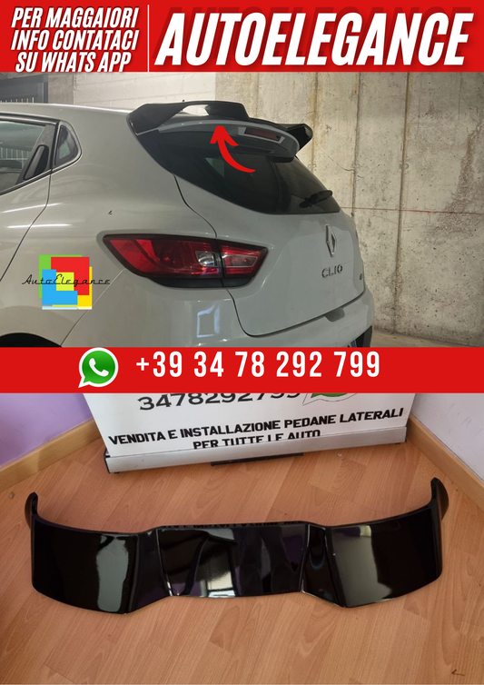 ART. 0414 SPOILER CLIO 4 IV 2012-2018 NERO LUCIDO