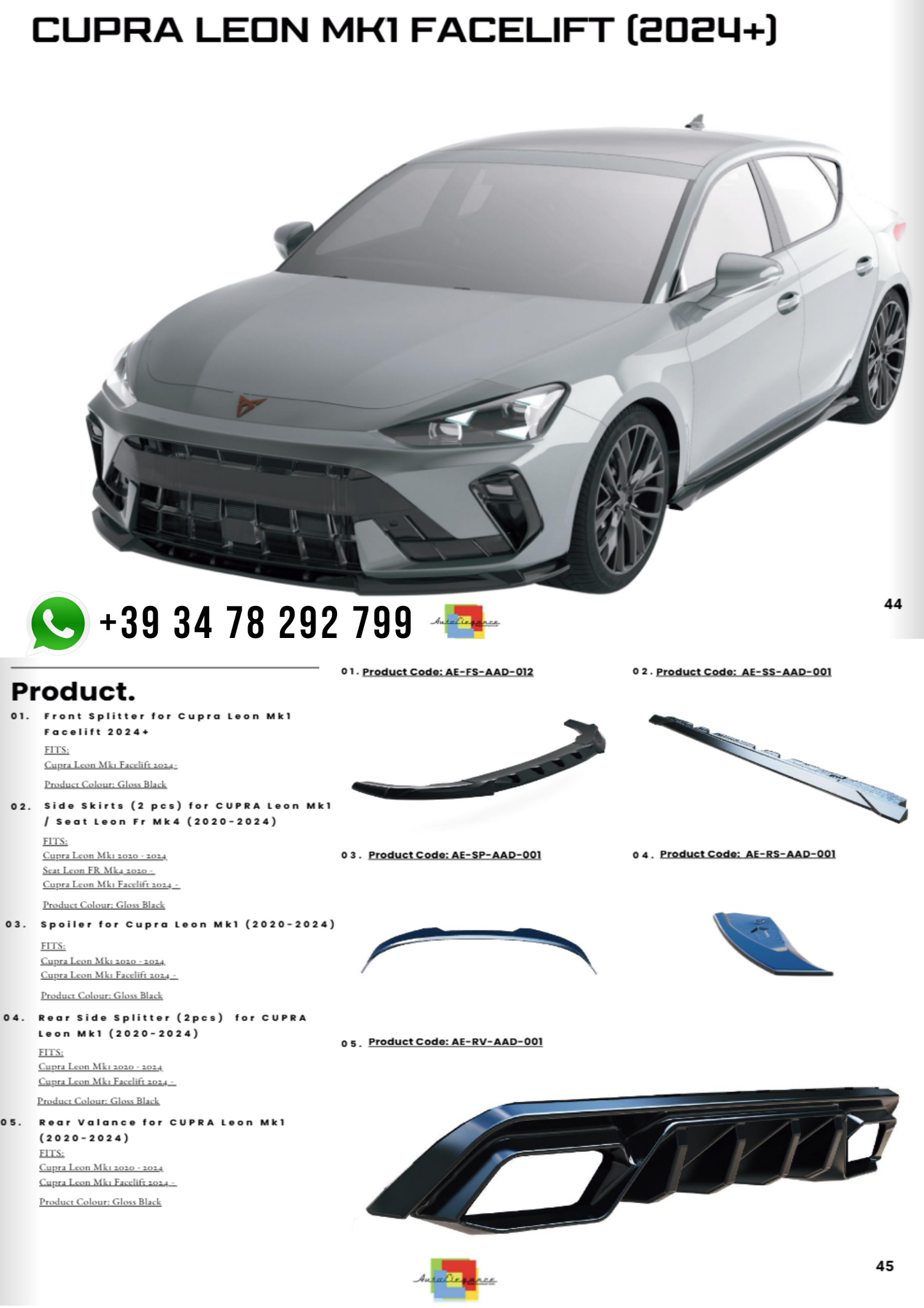 DODYKITT  CUPRA LEON  MK1 FACELIFT 2024+