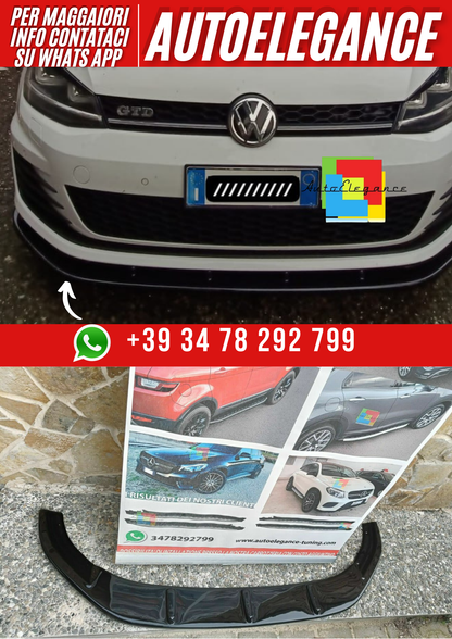 ART. 0160 SPLITTER GOLF 7 GTI 2012-2016 NERO LUCIDO