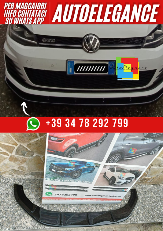 ART. 0160 SPLITTER GOLF 7 GTI 2012-2016 NERO LUCIDO