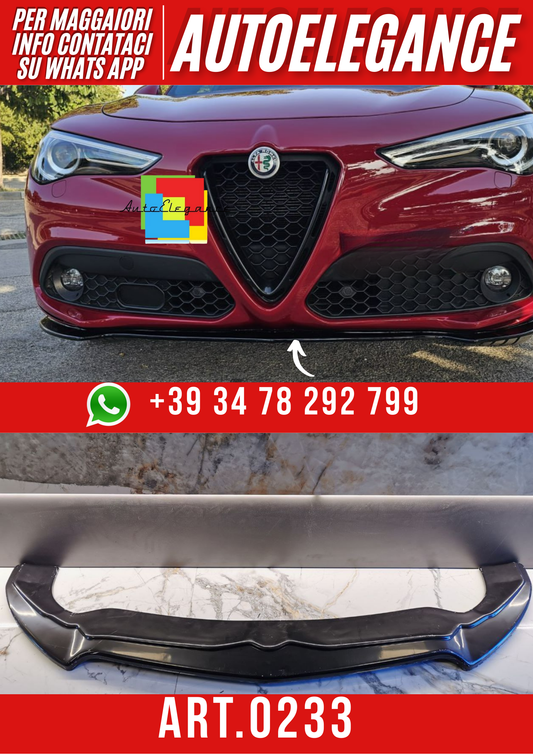 ART. 0233 SPLITTER STELVIO 2016+ NERO LUCIDO