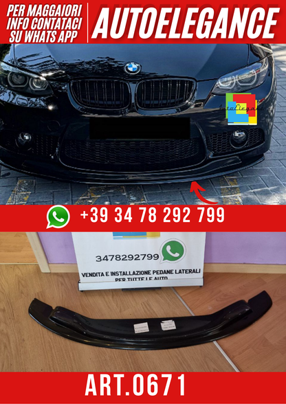 ART. 0671 SPLITTER BMW SERIE 3 E90 E91 E92 E93 2007-2009 M3 LOOK GTS