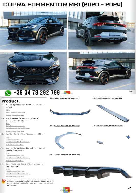 BODYKIT ADATTO PER  CUPRA  FORMENTOR MK1 2020-2024