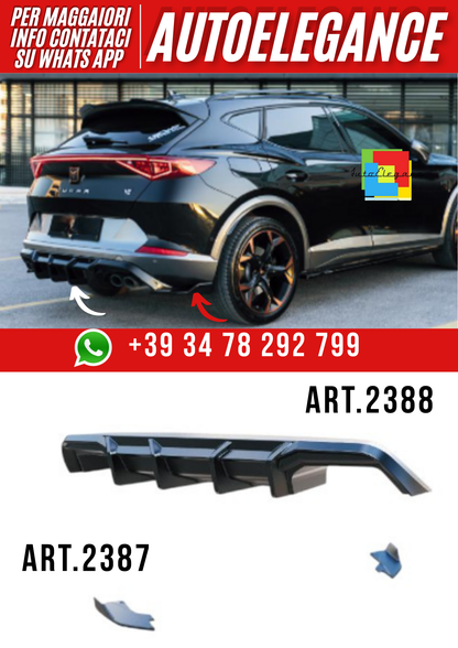 ART.2388  DIFFUSORE +FLAP ART.2387  CUPRA FORMENTOR MK1 2020-2024