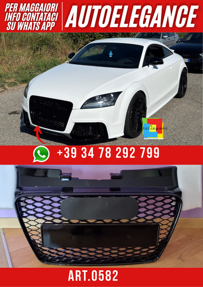 ART. 0582 GRIGLIA TT 8J 2006-2014 LOOK RSTT NERO LUCIDO