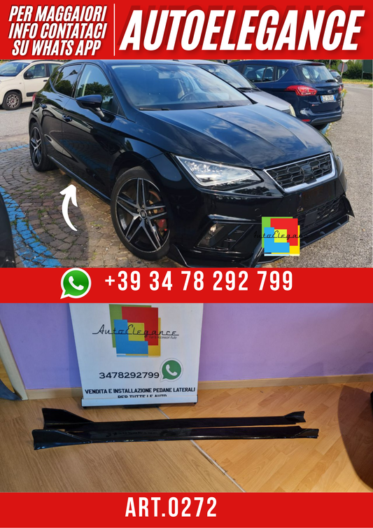 ART. 0272 SOTTO MINIGONNE  IBIZA 6J IBIZA 6F IBIZA KJ 2008-2021 NERO LUCIDO