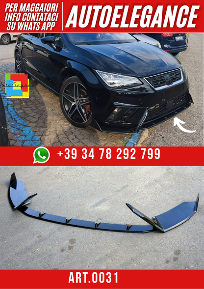 ART. 0031 SPLITTER IBIZA 6J FR 2017+ NERO LUCIDO