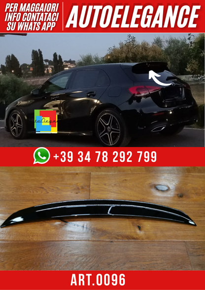 ART. 0096 SPOILER  MERCEDES CLASSE A W177 LOOK A35 NERO LUCIDO
