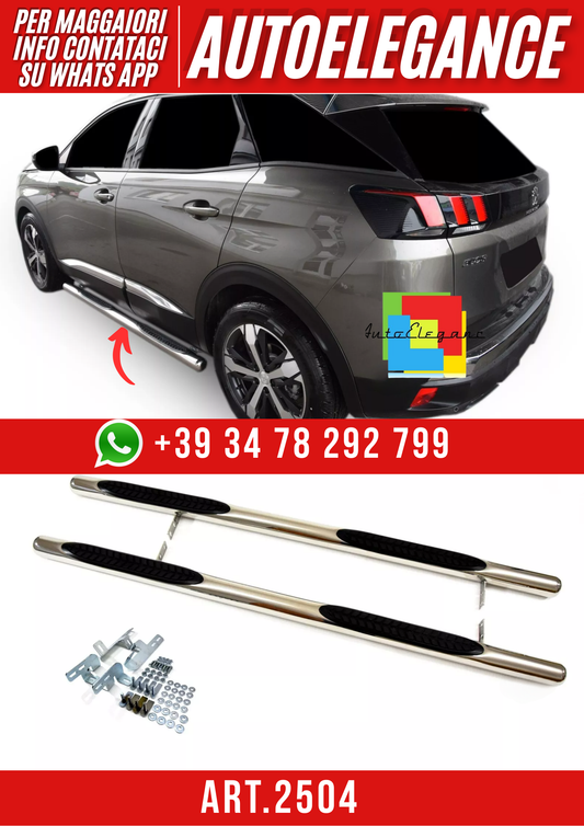 ART.2504 Pedane PEUGEOT 3008 2017-2021 Spedizione Gratuita