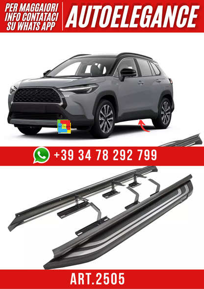 ART.2505 Pedane Laterale Sottoporta Per Toyota Corolla Cross XG10 2020