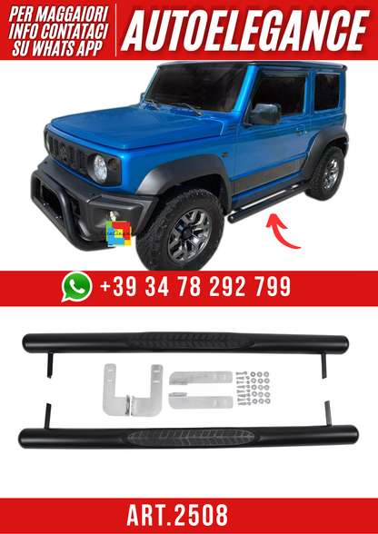 ART.2508  Pedane Inox Suzuki Jimny Dal 2021 Nero