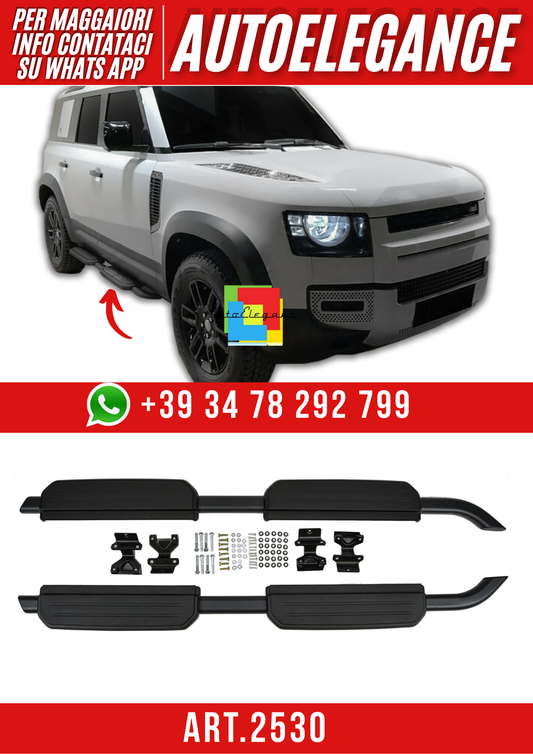 ART.2530 Pedane Laterale Sottoporta Per Land Rover Defender Dal 2020