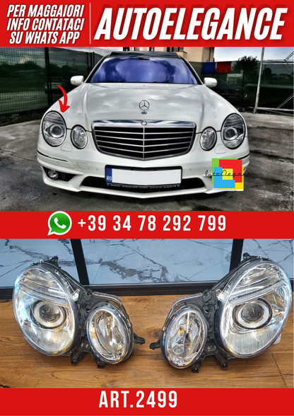 💕ART.2499 FARI ANTERIORI MERCEDES CLASSE E W211 2002-2009 XENON + ANGEL💕