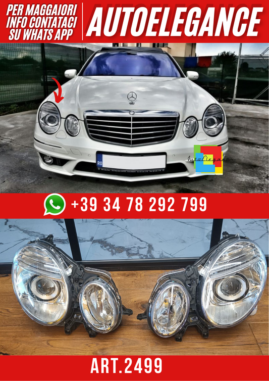 💕ART.2499 FARI ANTERIORI MERCEDES CLASSE E W211 2002-2009 XENON + ANGEL💕