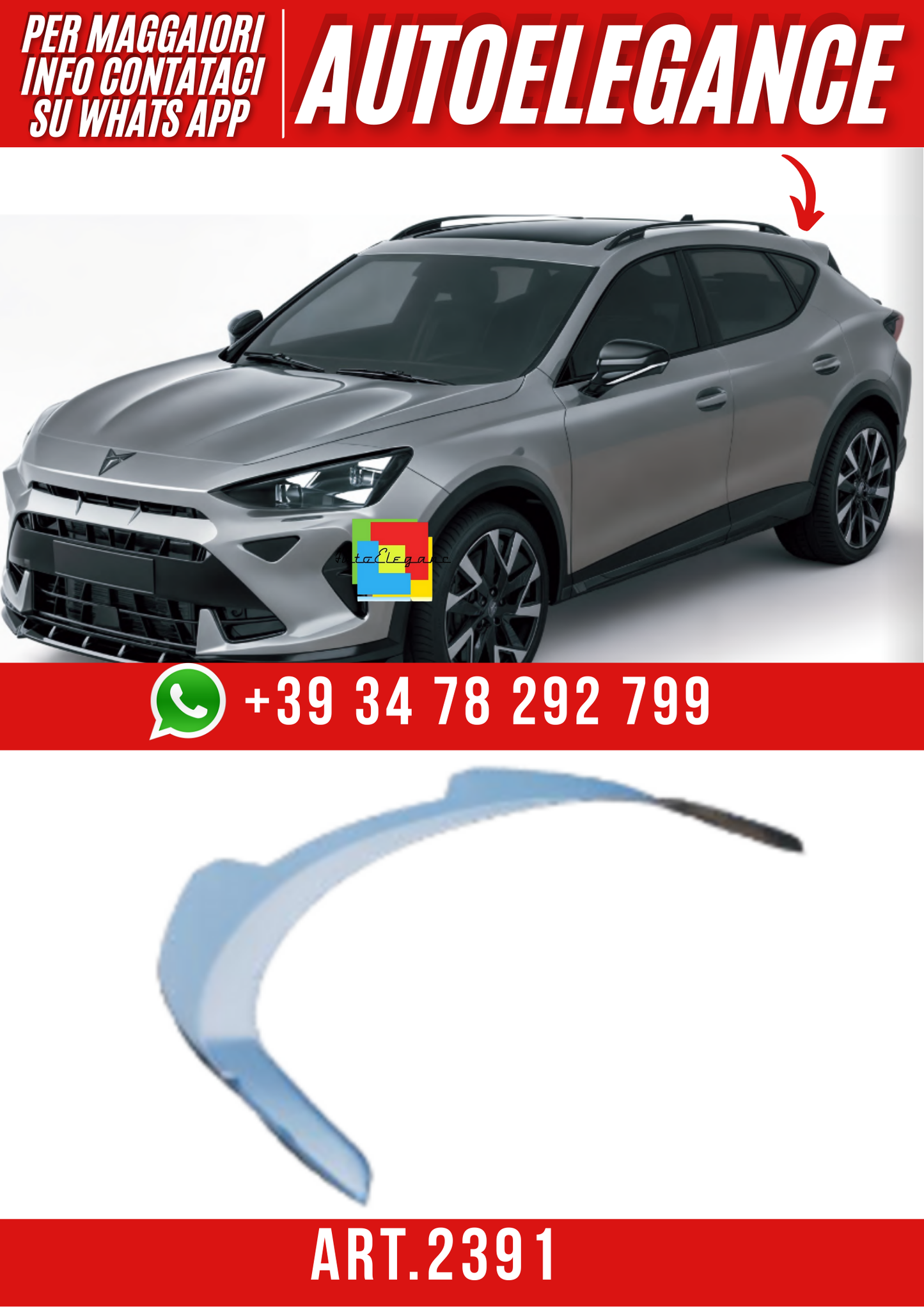 ART.2391  SPOILER CUPRA FORMENTOR MK1 FACELIFT 2024+