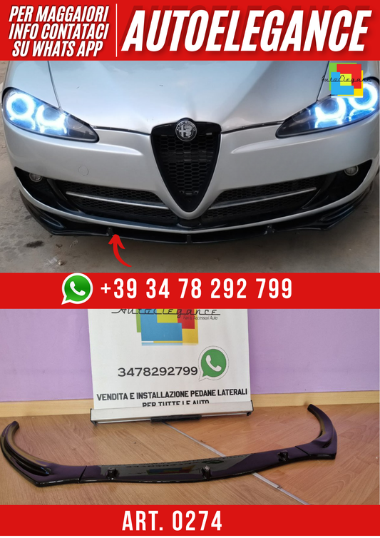 ART. 0274 SPLITTER ALFA ROMEO (GIULIETTA) 3 PEZZI