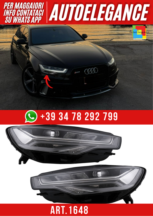 ART. 1648 FARI ANTERIORI A6 4G C7 2011-2014 XENON LOOK LIFT FULL LED